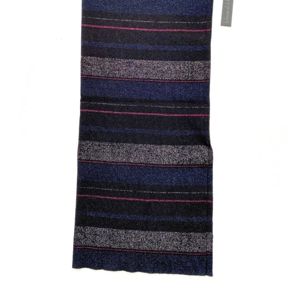 House of Harlow Midi Striped Knit Skirt Black Multi - Picture 2 of 4